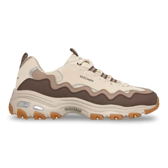 Zapatilla Mujer D Lites Vintage Wave Brown Skechers
