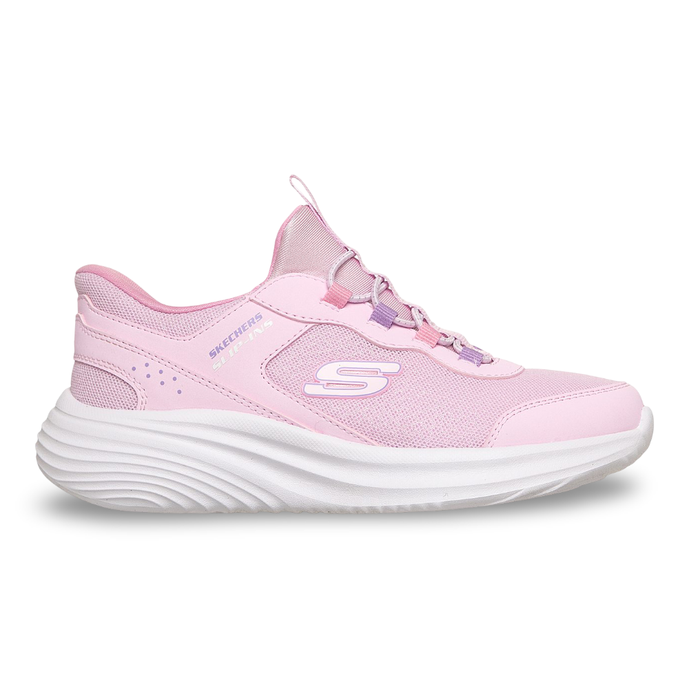 Zapatilla Niña Bounder Pro Step One Rosado Skechers