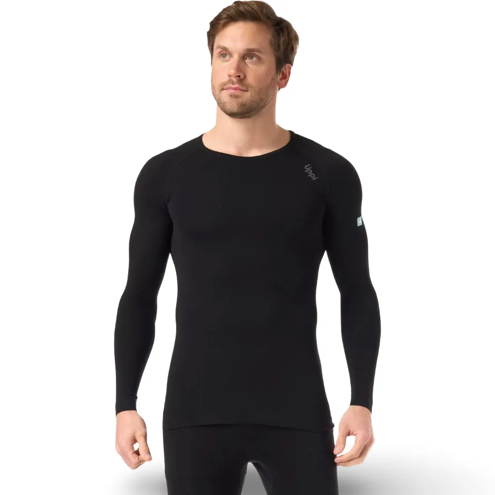 Polera Primera Capa Skintec Active Q-Dry Negro Lippi