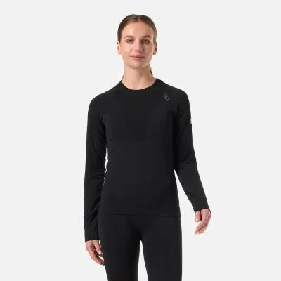 Polera Primera Capa Skintec Active Warm Top Negro Mujer Lippi