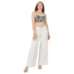Jeans Mujer Mercedes Wide Leg Blanco Divi