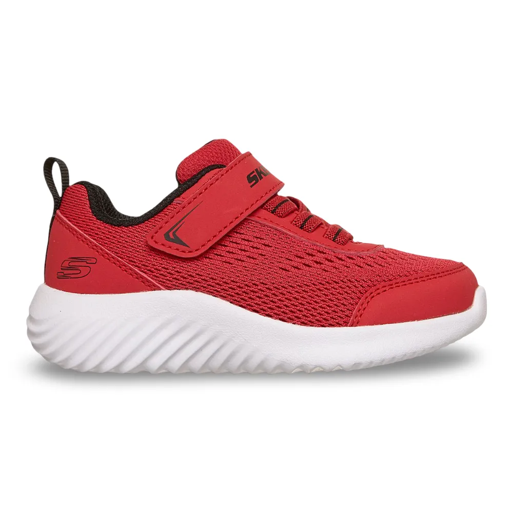 Zapatilla Niño Bounder Quantarun Rojo Skechers