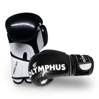 Guante de Boxeo Knock Out Negro Olymphus