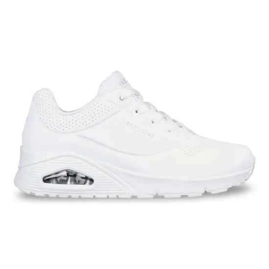 Zapatilla Mujer Uno Stand On Air Blanco Skechers