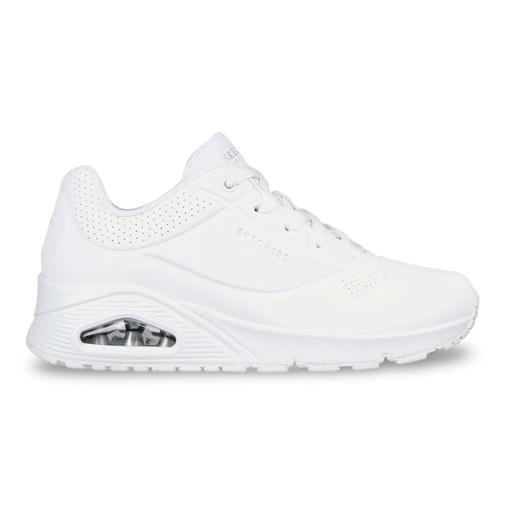 Zapatilla Mujer Uno Stand On Air Blanco Skechers
