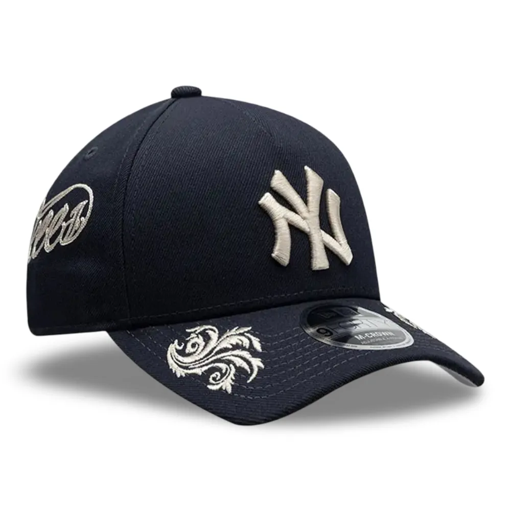 Jockey Ajustable Yankees Wordmark Azul 9FORTY New Era