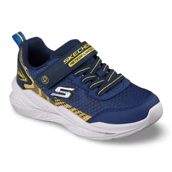Zapatilla Niño Velcro Meteor Lights 2.0 Navy Skechers - Imagen 2