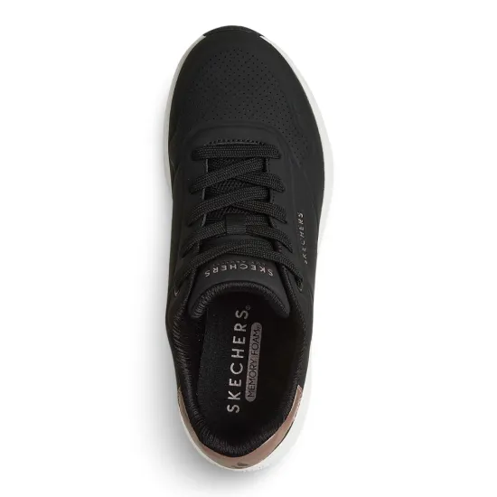 Zapatilla Mujer Uno Lite 2 Negro Skechers - Imagen 3