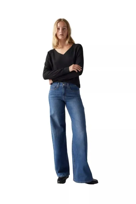 Jeans Mujer 318 Shaping Wide Leg Clever Levis - Imagen 2