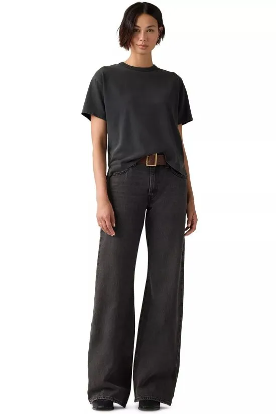 Jeans Mujer Middy Loose Boot Wandering Spirit Clean Levis - Imagen 3
