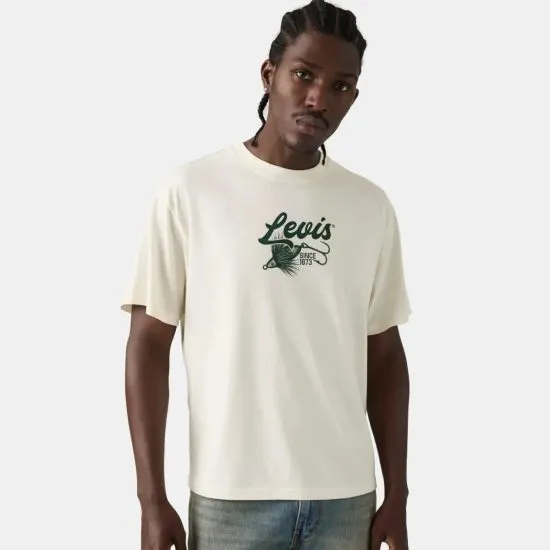 Polera Hombre Gr Boxy Tee Fish Hook 1.1 Egret Graphic Levis - Imagen 5