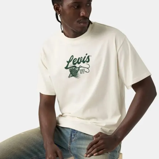 Polera Hombre Gr Boxy Tee Fish Hook 1.1 Egret Graphic Levis - Imagen 6