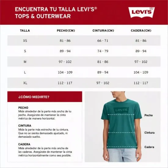 Polera Hombre Gr Standard Ringer Tee Cowboy Trails Levis - Imagen 5
