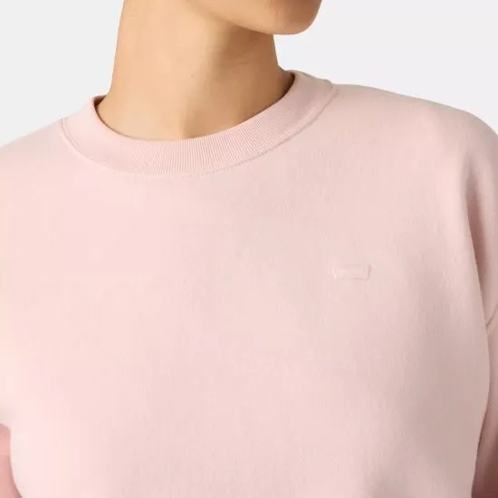 Poleron Mujer Everyday Crew Sweatshirt Crystal Pink Br Levis - Imagen 2