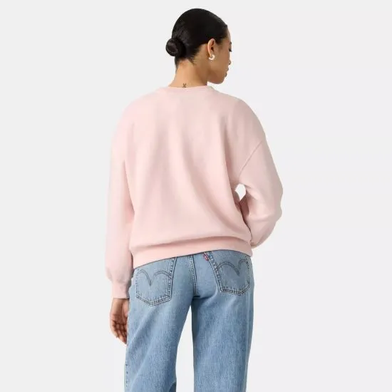 Poleron Mujer Everyday Crew Sweatshirt Crystal Pink Br Levis - Imagen 3