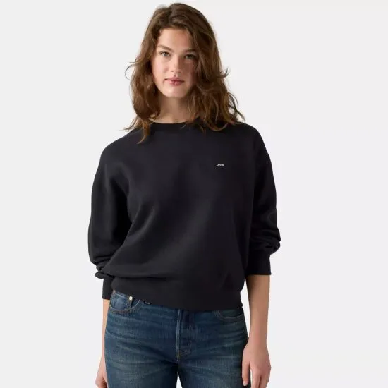 Poleron Mujer Everyday Crew Sweatshirt Anthracite Night Levis - Imagen 3