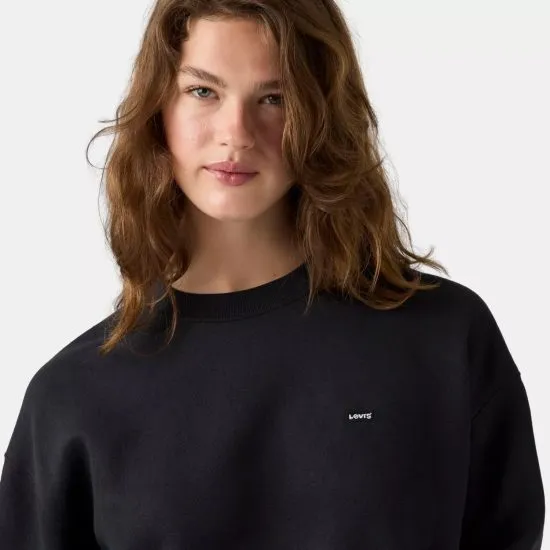 Poleron Mujer Everyday Crew Sweatshirt Anthracite Night Levis - Imagen 5