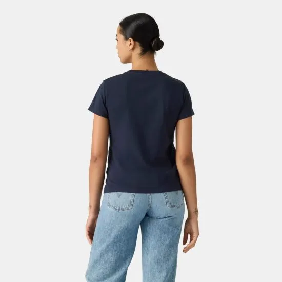 Polera Mujer The Perfect Tee Serif Stud Outline Navy Levis - Imagen 3