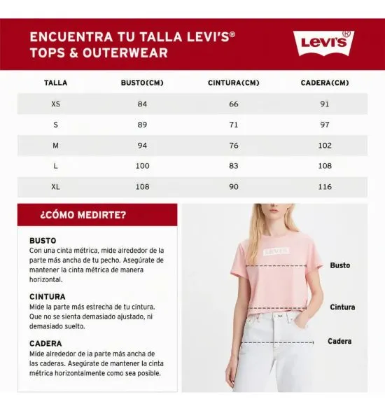 Polera Mujer The Perfect Tee Serif Stud Outline Navy Levis - Imagen 4