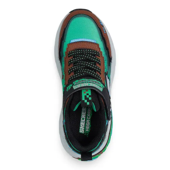 Zapatilla Niño Mega Craft 4K Verde Skechers - Imagen 4