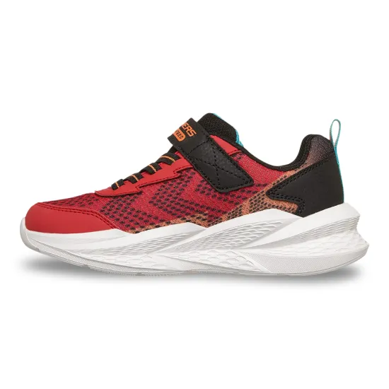 Zapatilla Niño Velcro Meteor Lights 2.0 Rojo Skechers - Imagen 4