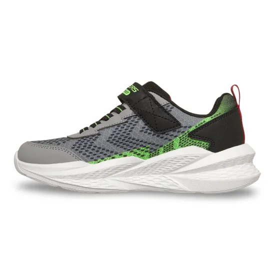 Zapatilla Niño Velcro Meteor Lights 2.0 Gris Skechers - Imagen 4