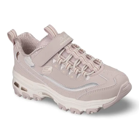 Zapatilla Niña Velcro D´Lites Biggest Fan Pink Skechers - Imagen 2
