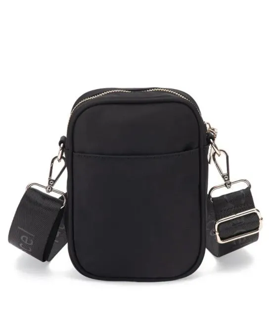 Cartera Bandolera Pequeña Textil Negro CAR3582 Gacel - Imagen 3