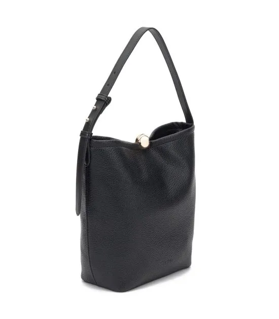 Cartera Bucket Cuero Sintetico Negro CAR3597 Gacel - Imagen 2