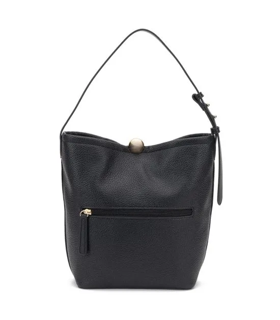 Cartera Bucket Cuero Sintetico Negro CAR3597 Gacel - Imagen 4