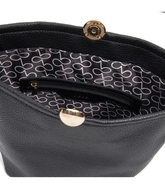 Cartera Bucket Cuero Sintetico Negro CAR3597 Gacel - Imagen 8