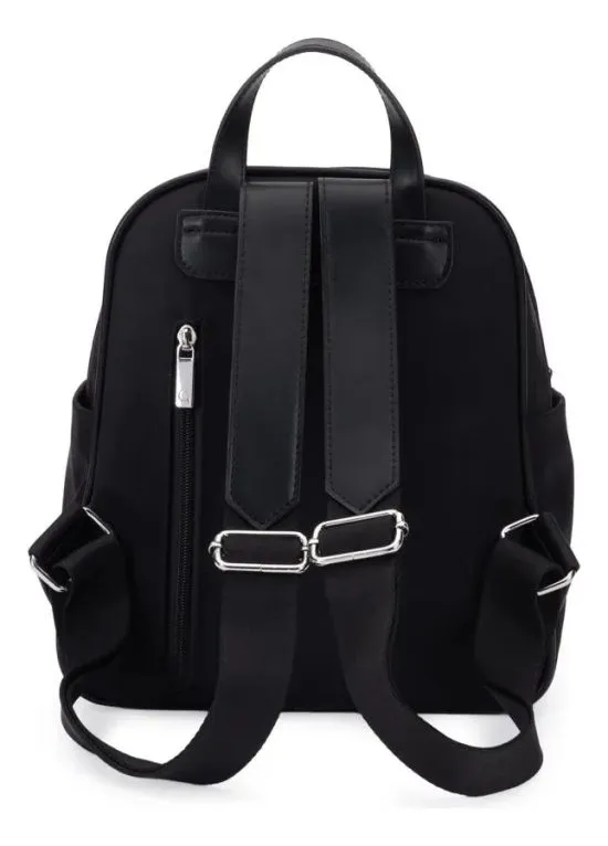 Mochila Pequeña Textil Negro CAR3673 Gacel - Imagen 2
