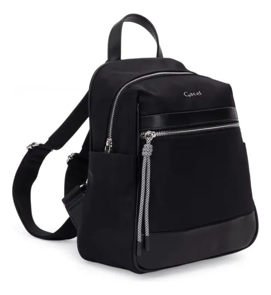 Mochila Pequeña Textil Negro CAR3673 Gacel - Imagen 8