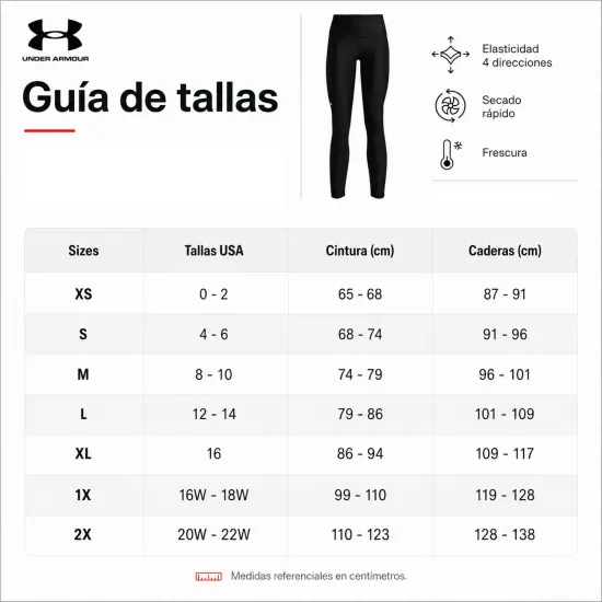 Calza Mujer UA HeatGear Hi-Ankle Black Under Armour - Imagen 7