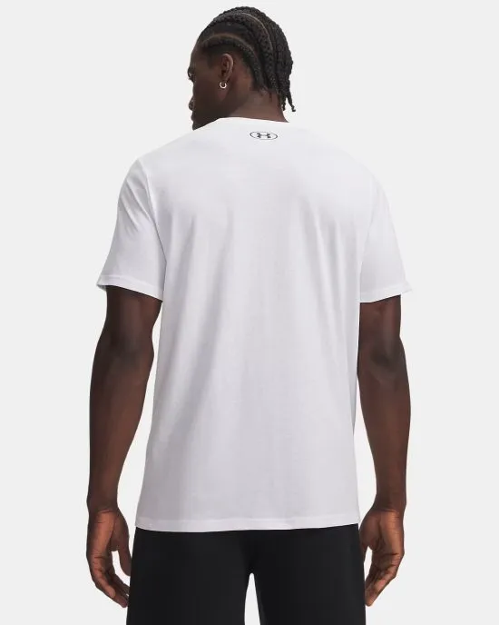 Polera Hombre Team Issue Wordmark White Under Armour - Imagen 2