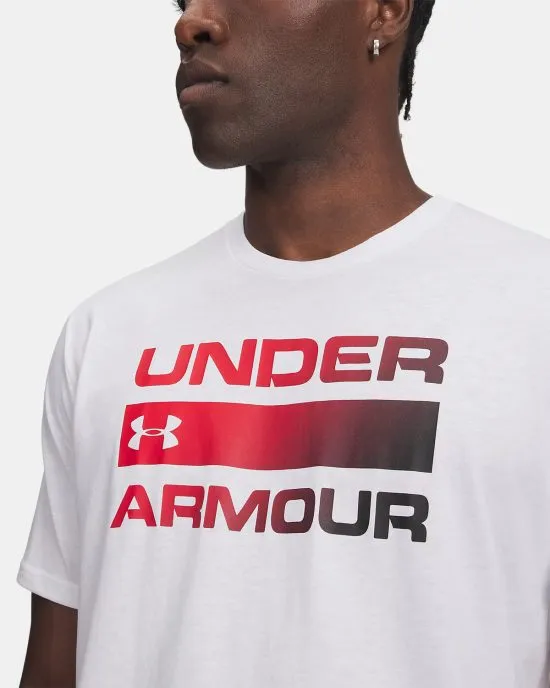 Polera Hombre Team Issue Wordmark White Under Armour - Imagen 3