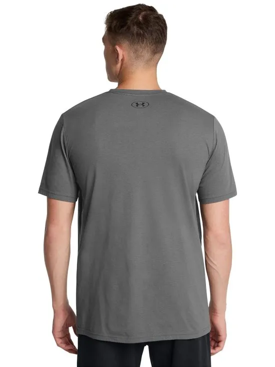 Polera Hombre UA Foundation Grey Under Armour - Imagen 4