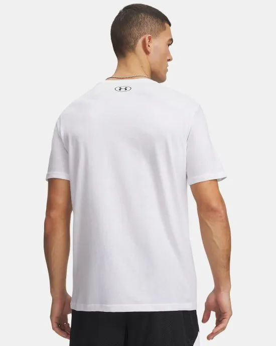Polera Hombre UA Foundation White Under Armour - Imagen 2