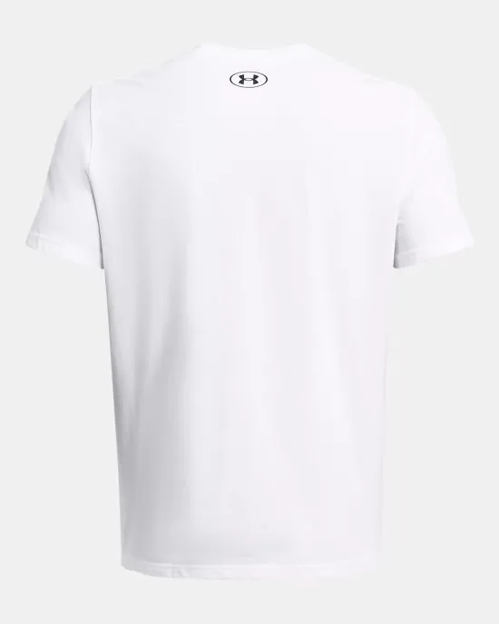 Polera Hombre UA Foundation White Under Armour - Imagen 5