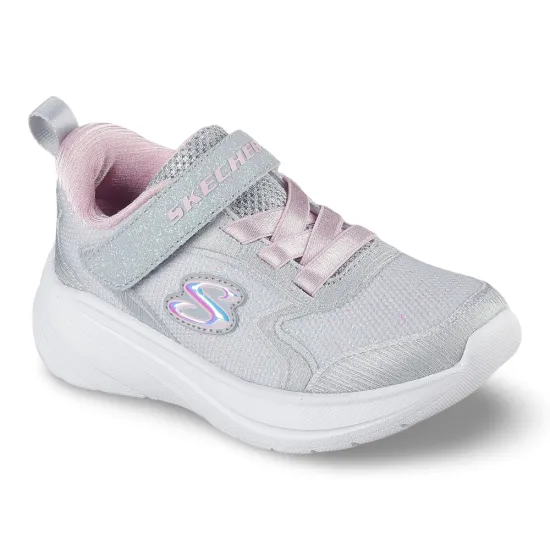 Zapatilla Niña Velcro Wave 92 Gris Skechers - Imagen 5