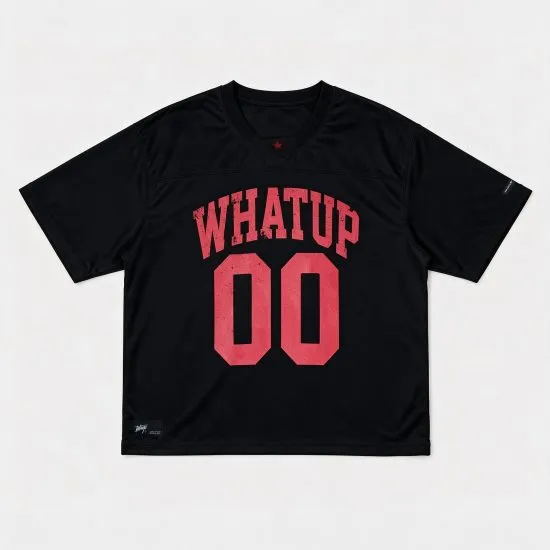 Polera Hombre Boxy Mesh 00 Black Whatup - Imagen 3