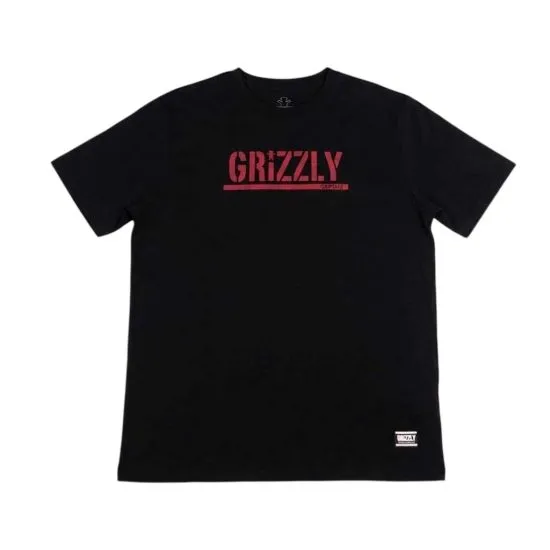 Polera Hombre Griptape Print Script Logo Grizzly - Imagen 3