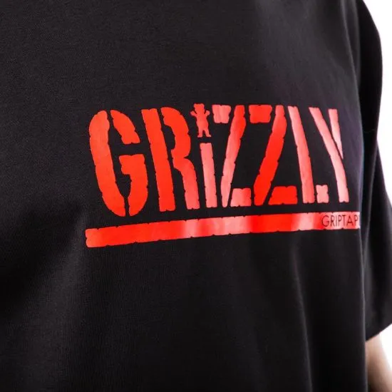 Polera Hombre Griptape Print Script Logo Grizzly - Imagen 4