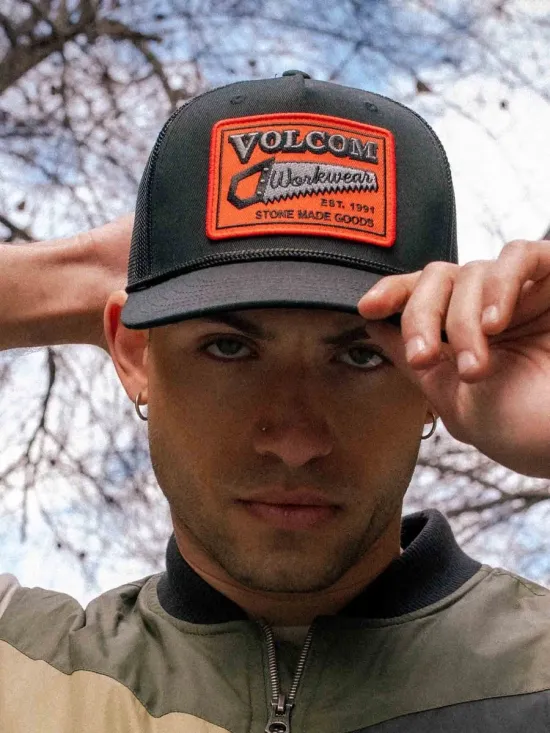 Jockey Mesh Malla Sawstone Negro Volcom - Imagen 3