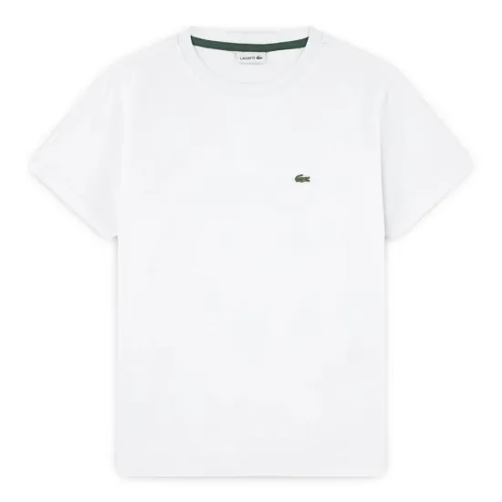 Polera Niño Logo Pequeño Blanco Lacoste - Imagen 3