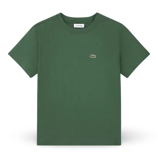 Polera Niño Logo Pequeño Verde Lacoste - Imagen 3