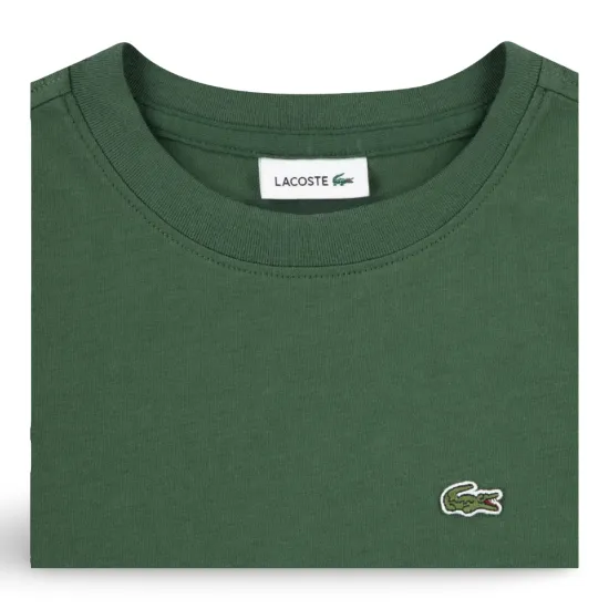 Polera Niño Logo Pequeño Verde Lacoste - Imagen 5