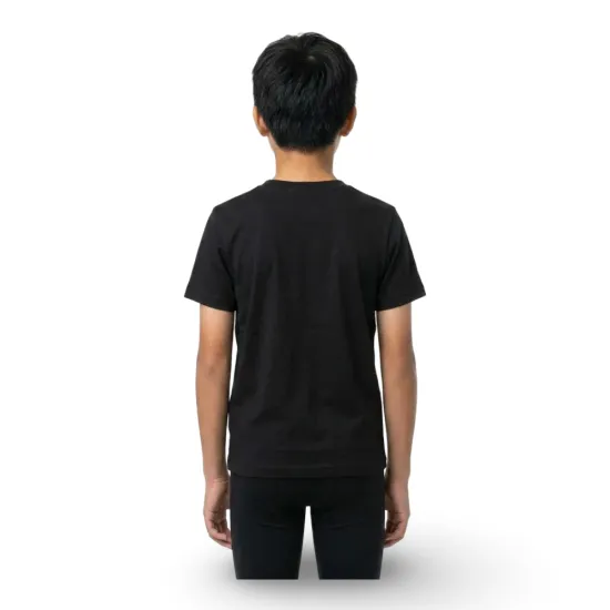 Polera Niño Manga Corta Negro Lacoste - Imagen 2