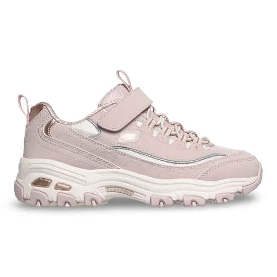 Zapatilla Niña Velcro D´Lites Biggest Fan Pink Skechers