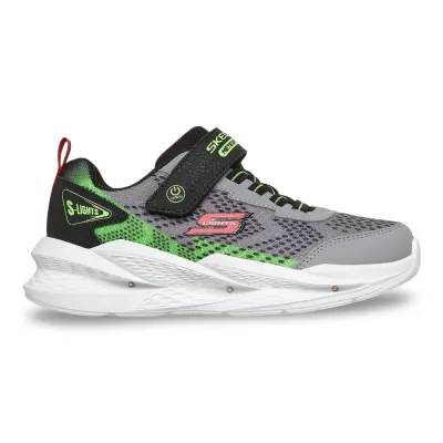 Zapatilla Niño Velcro Meteor Lights 2.0 Gris Skechers
